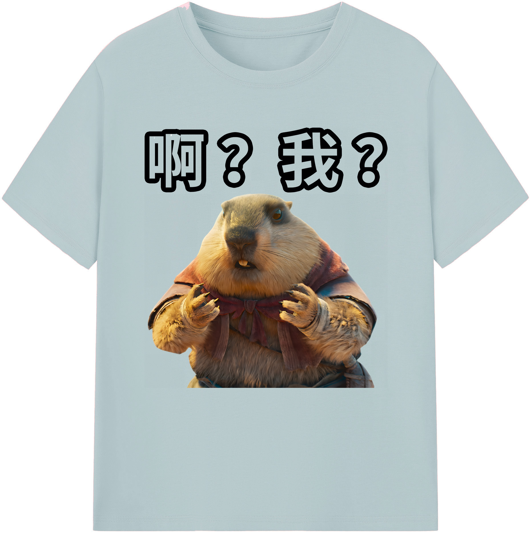 （画像用） Ne Zha 2 ナタ 魔童の大暴れ 綿100％半袖Tシャツ（フロントプリント）